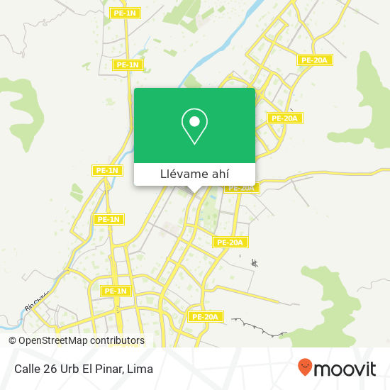 Mapa de Calle 26 Urb  El Pinar