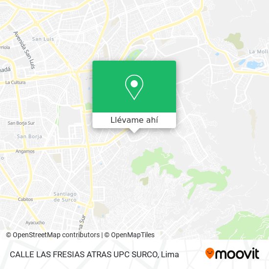 Mapa de CALLE LAS FRESIAS  ATRAS UPC  SURCO