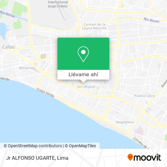 Mapa de Jr  ALFONSO UGARTE