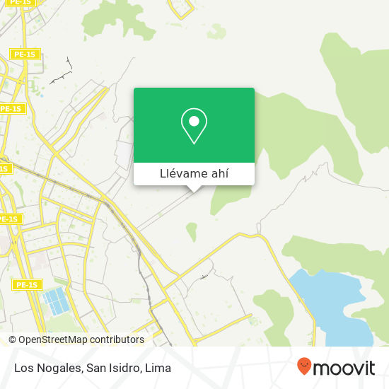 Mapa de Los Nogales, San Isidro