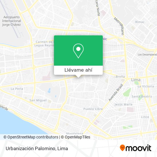 Mapa de Urbanización Palomino