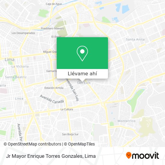 Mapa de Jr  Mayor Enrique Torres Gonzales