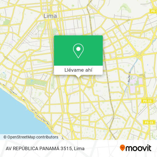 Mapa de AV  REPÚBLICA PANAMÁ 3515
