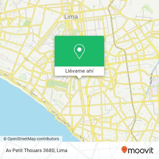 Mapa de Av  Petit Thouars 3680