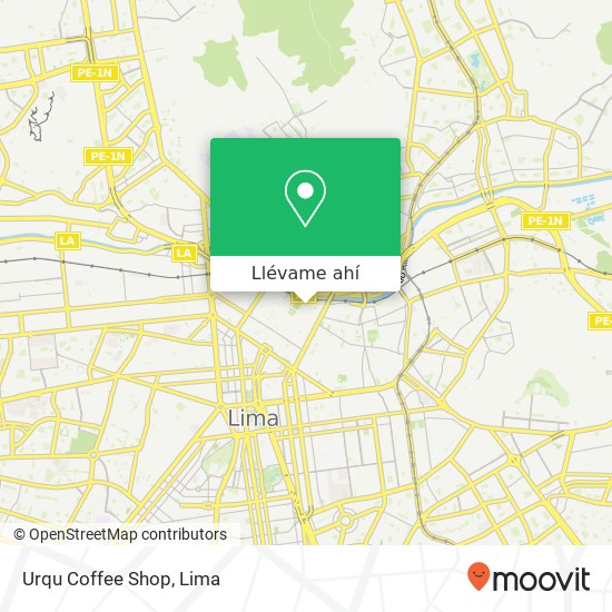 Mapa de Urqu Coffee Shop