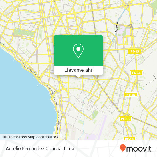 Mapa de Aurelio Fernandez Concha