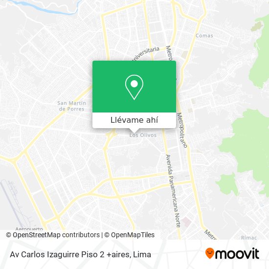 Mapa de Av  Carlos Izaguirre   Piso 2 +aires
