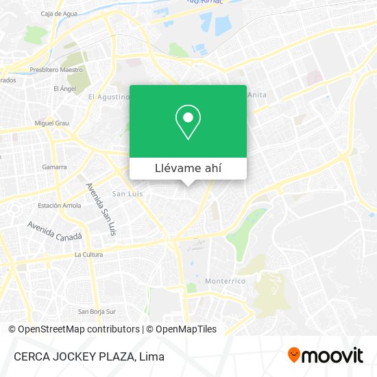 Mapa de CERCA JOCKEY PLAZA