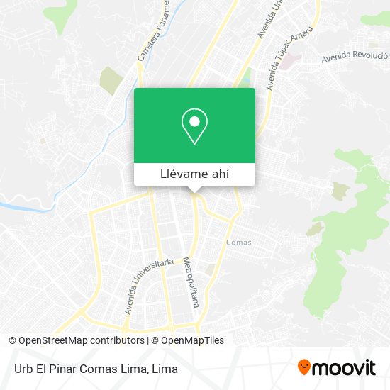 Mapa de Urb  El Pinar  Comas  Lima