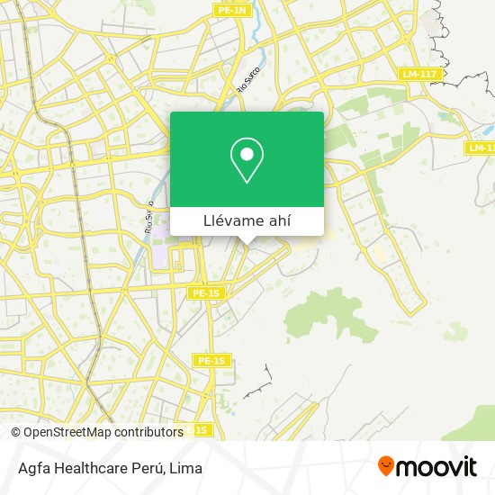 Mapa de Agfa Healthcare Perú