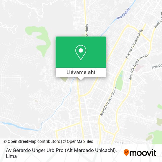 Mapa de Av   Gerardo Unger   Urb  Pro (Alt  Mercado Unicachi)