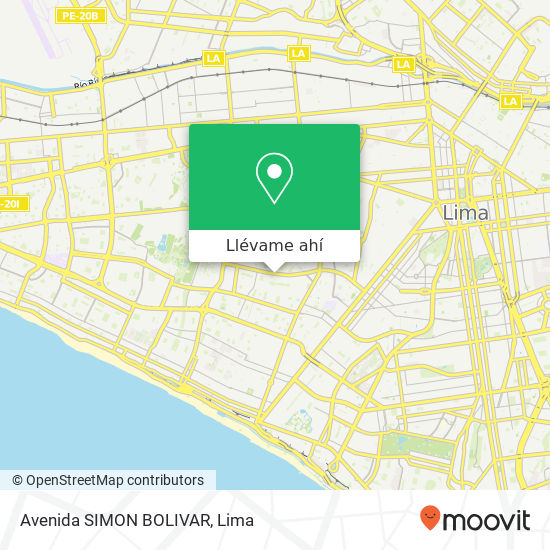 Mapa de Avenida SIMON BOLIVAR