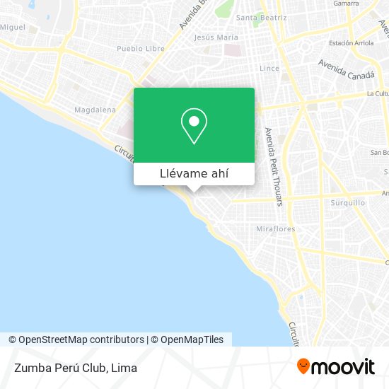 Mapa de Zumba Perú Club