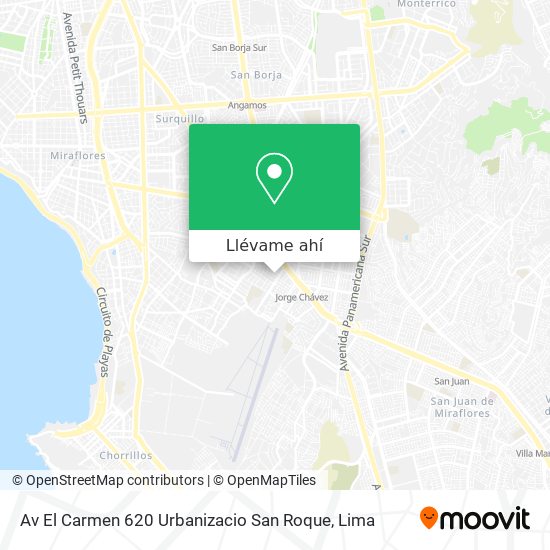 Mapa de Av  El Carmen 620  Urbanizacio San Roque