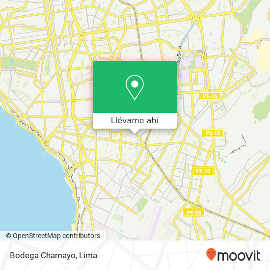 Mapa de Bodega Chamayo