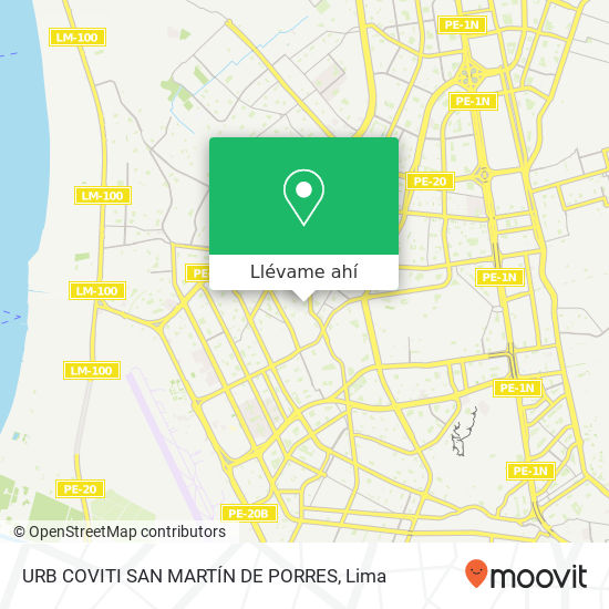 Mapa de URB  COVITI SAN MARTÍN DE PORRES