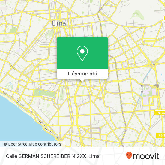 Mapa de Calle GERMAN SCHEREIBER N°2XX