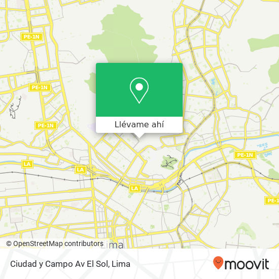 Mapa de Ciudad y Campo   Av  El Sol