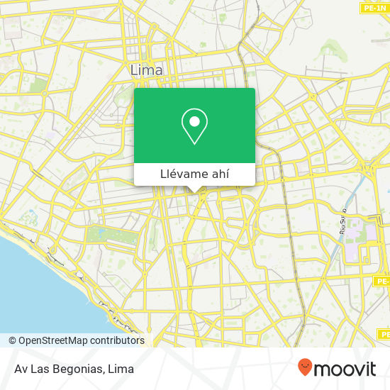 Mapa de Av  Las Begonias