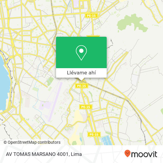 Mapa de AV  TOMAS MARSANO 4001