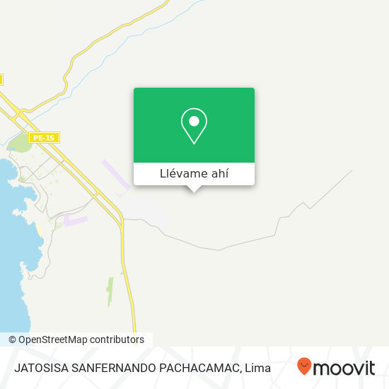 Mapa de JATOSISA SANFERNANDO PACHACAMAC