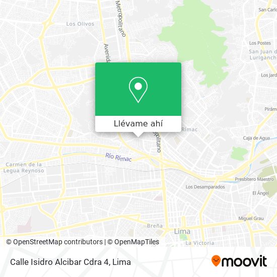 Mapa de Calle Isidro Alcibar Cdra  4