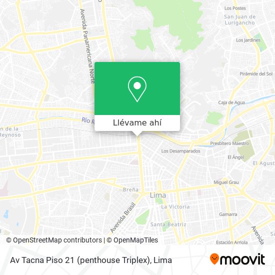 Mapa de Av  Tacna   Piso 21 (penthouse   Triplex)