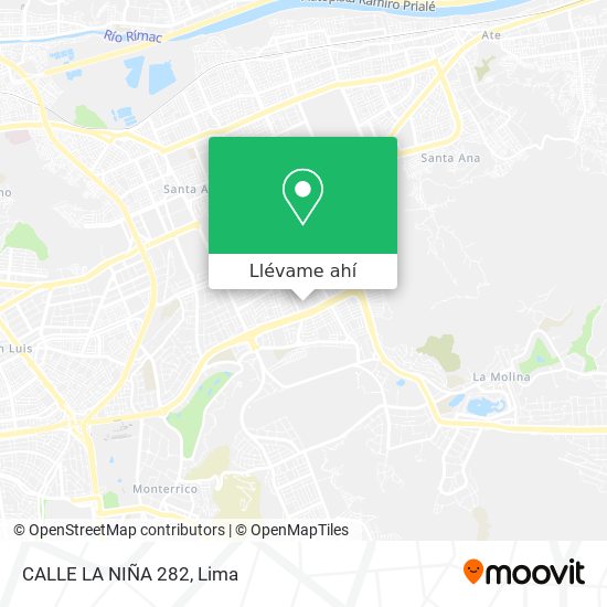 Mapa de CALLE LA NIÑA 282