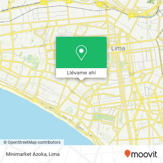 Mapa de Minimarket Azoka