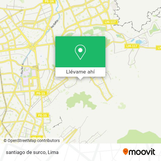 Mapa de santiago de surco