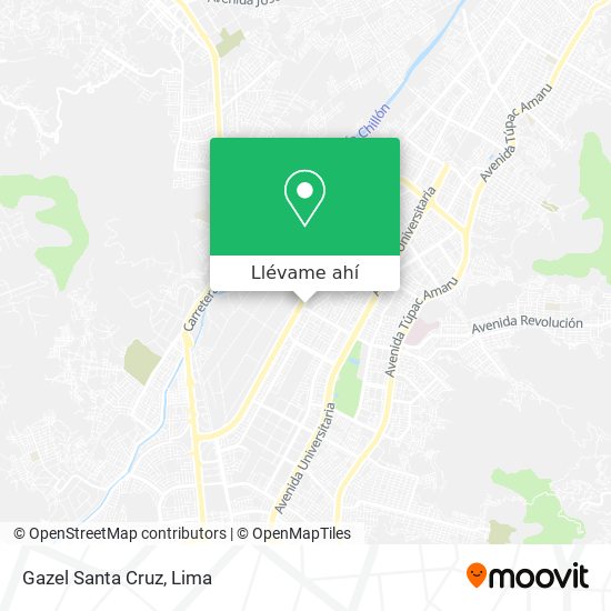 Mapa de Gazel Santa Cruz