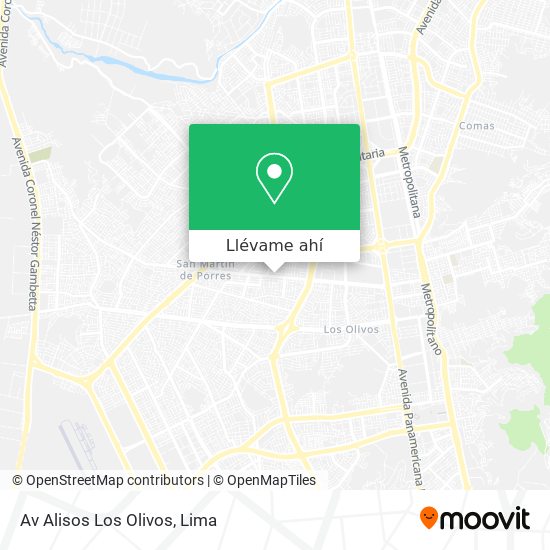 Mapa de Av  Alisos Los Olivos