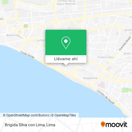 Mapa de Brigida Silva con Lima
