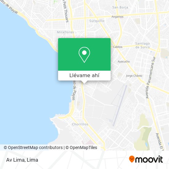 Mapa de Av  Lima