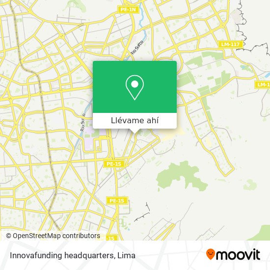 Mapa de Innovafunding headquarters