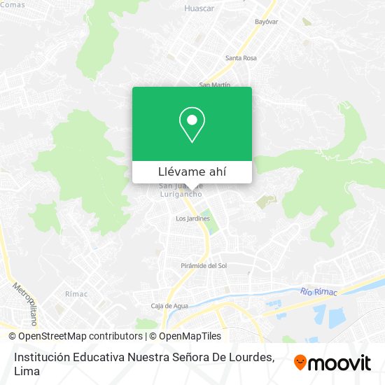 Mapa de Institución Educativa Nuestra Señora De Lourdes
