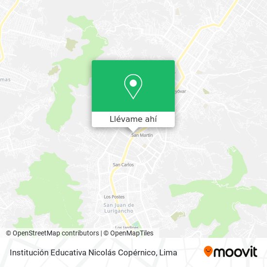 Mapa de Institución Educativa Nicolás Copérnico