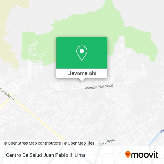 Mapa de Centro De Salud Juan Pablo II
