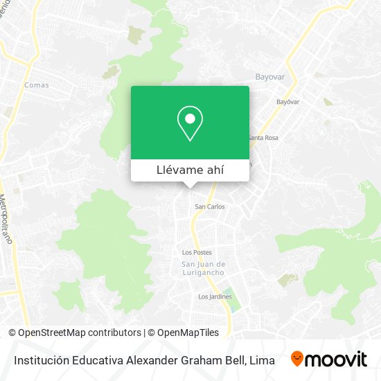 Mapa de Institución Educativa Alexander Graham Bell