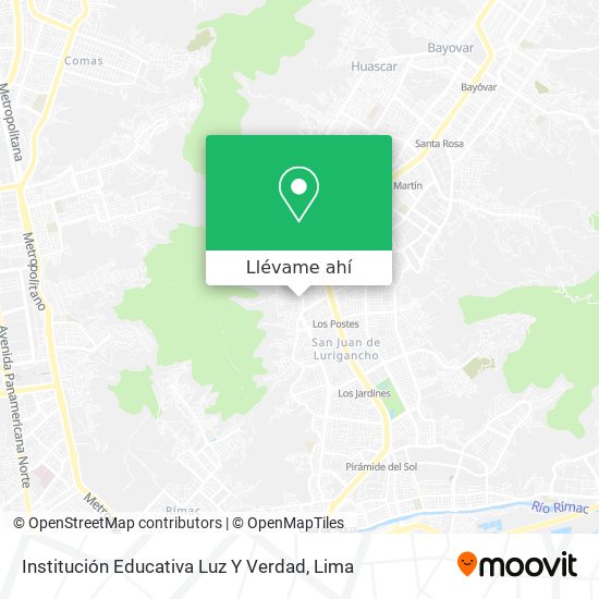 Mapa de Institución Educativa Luz Y Verdad