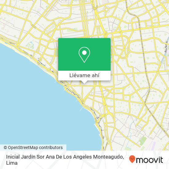 Mapa de Inicial Jardín Sor Ana De Los Angeles Monteagudo