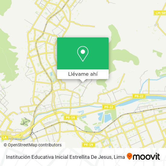 Mapa de Institución Educativa Inicial Estrellita De Jesus