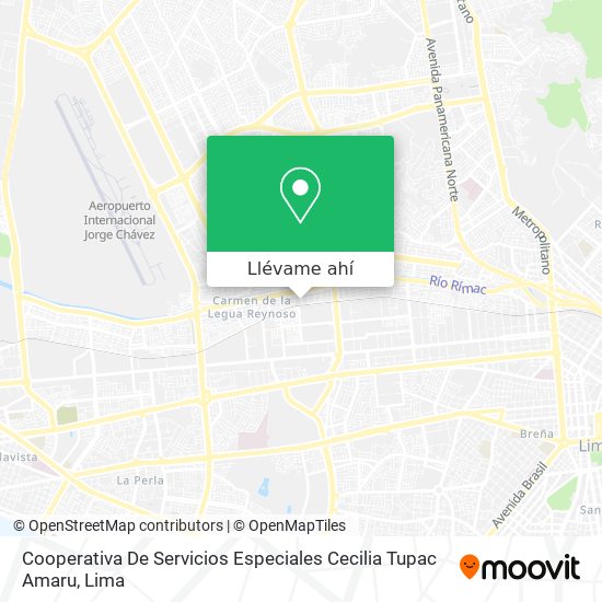 Mapa de Cooperativa De Servicios Especiales Cecilia Tupac Amaru