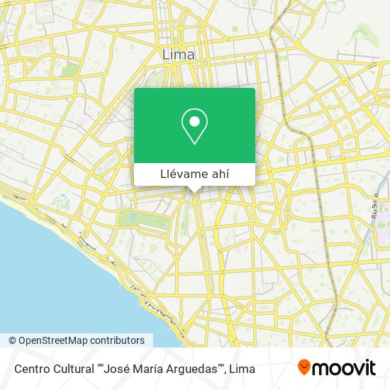 Mapa de Centro Cultural ""José María Arguedas""