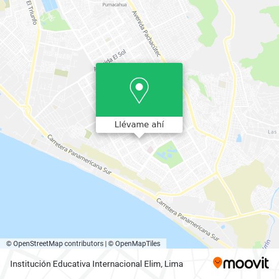 Mapa de Institución Educativa Internacional Elim