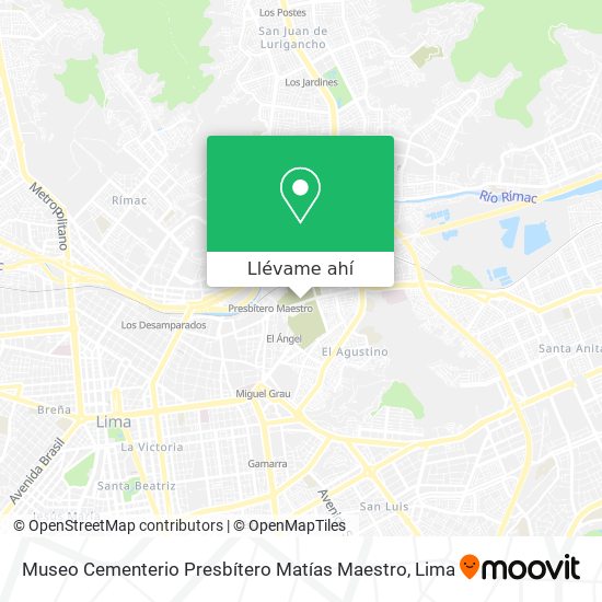 Mapa de Museo Cementerio Presbítero Matías Maestro