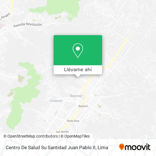 Mapa de Centro De Salud Su Santidad Juan Pablo II