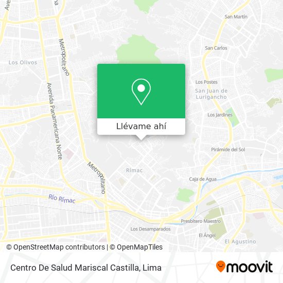 Mapa de Centro De Salud Mariscal Castilla