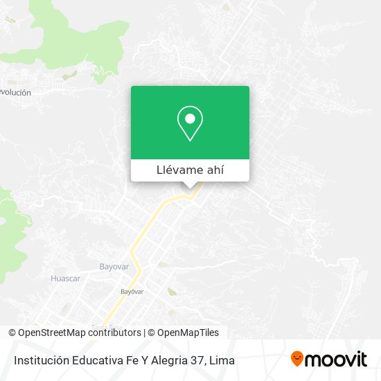 Mapa de Institución Educativa Fe Y Alegria 37