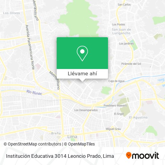 Mapa de Institución Educativa 3014 Leoncio Prado